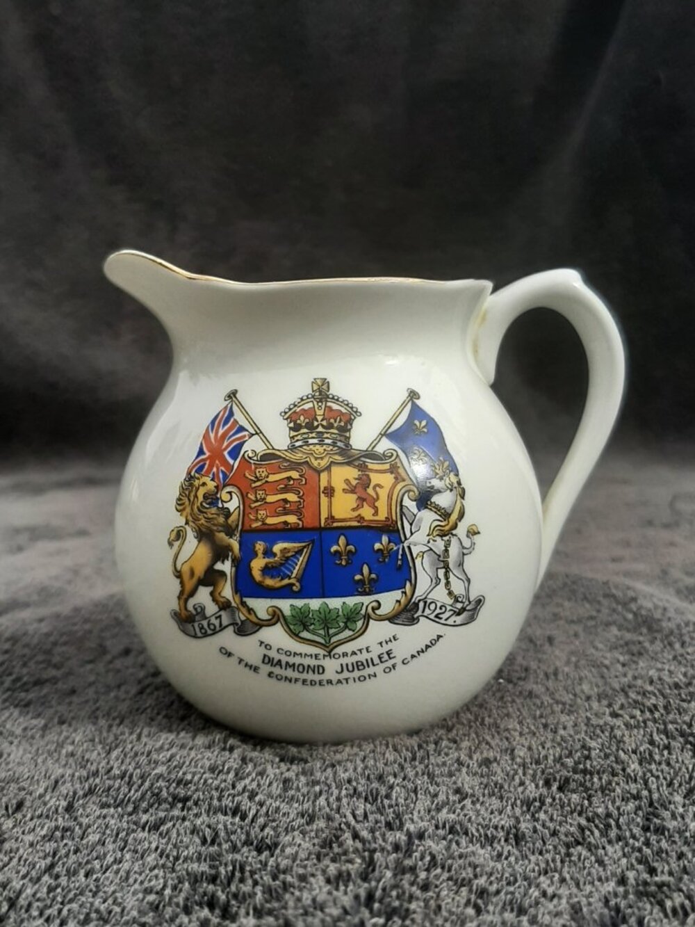 Canada’s Diamond Jubilee Aynsley Porcelain Creamer